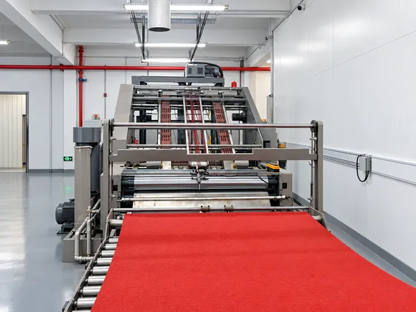 Gluing machine for corrugated board with a red feed belt