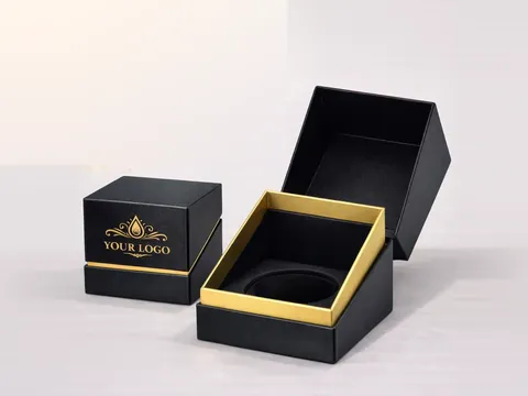 Black Square Box with Gold Collar by Xinhua Pack Legend