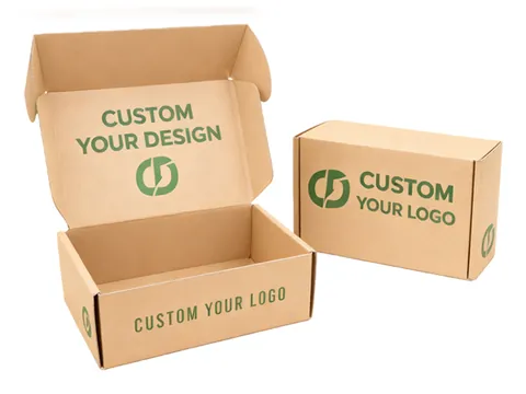 Kraft Mailer Box with Green Print by Xinhua Pack Legend