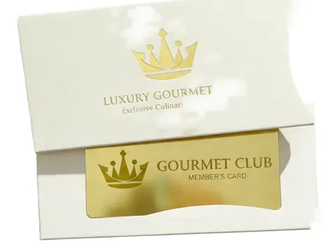 Cream Card Holder Envelope with Gold Card by Xinhua Pack Legend