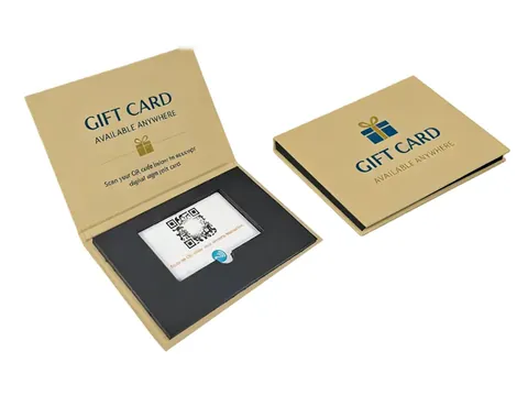 Tan Book-Style Gift Card Box by Xinhua Pack Legend