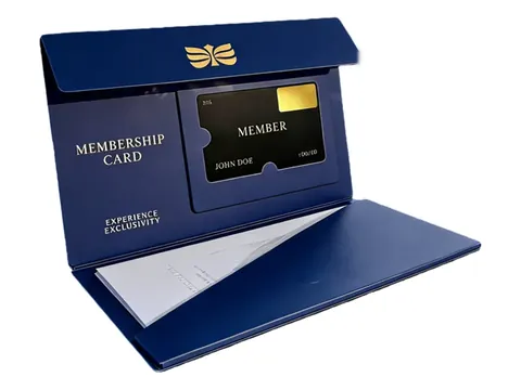 Navy Membership Card Folder with Pocket by Xinhua Pack Legend