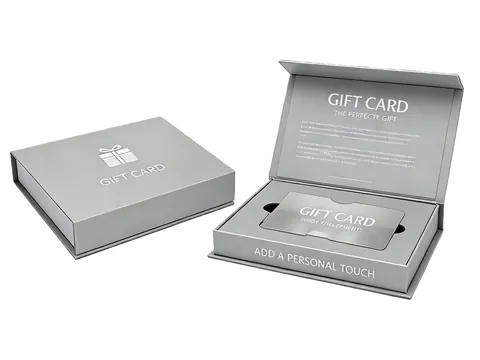Silver Grey Book-Style Card Box by Xinhua Pack Legend