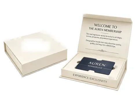 Cream Book-Style Membership Card Box by Xinhua Pack Legend