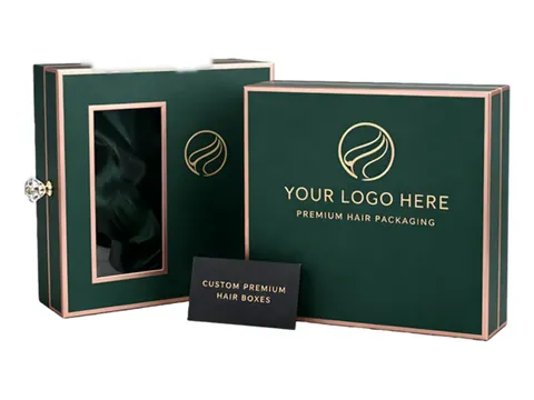 Green Drawer Box with Rose Gold Trim by Xinhua Pack Legend