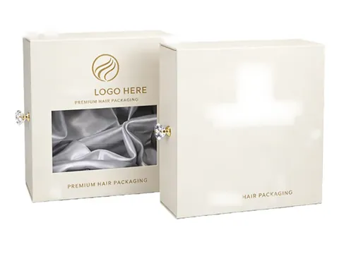 Cream Drawer Box with Large Window by Xinhua Pack Legend