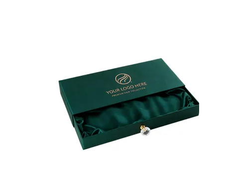 Dark Green Drawer Box with Satin Lining by Xinhua Pack Legend