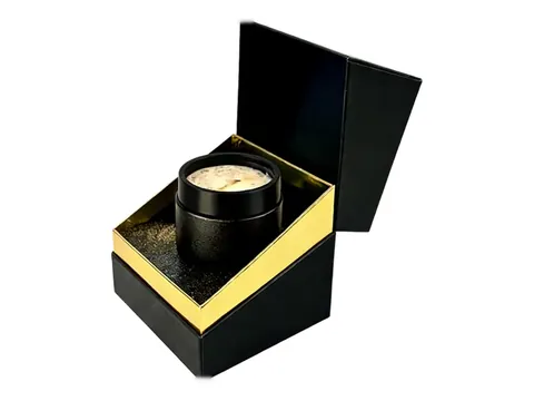 Black Candle Box with Gold Rim by Xinhua Pack Legend
