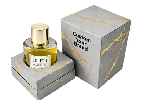 Grey Marble Perfume Box with Lid by Xinhua Pack Legend