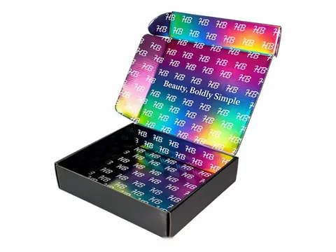 Black Mailer Box with Rainbow Interior by Xinhua Pack Legend