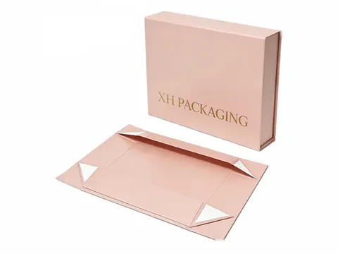 Light Pink Foldable Magnetic Gift Box by Xinhua Pack Legend