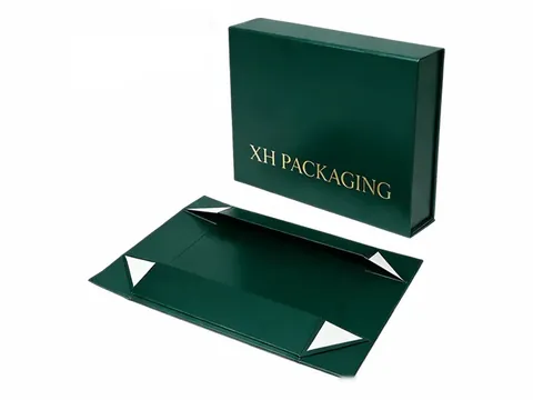 Dark Green Foldable Magnetic Gift Box by Xinhua Pack Legend
