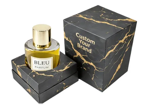 Black Gold Marble Lid and Base Box by Xinhua Pack Legend