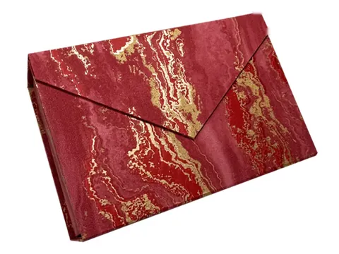 Red Gold Marble Envelope Box by Xinhua Pack Legend