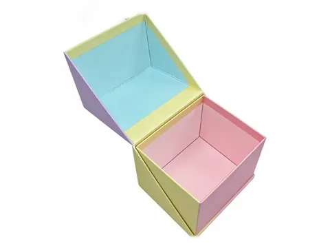 Pastel Cube Box with Diagonal Lid by Xinhua Pack Legend