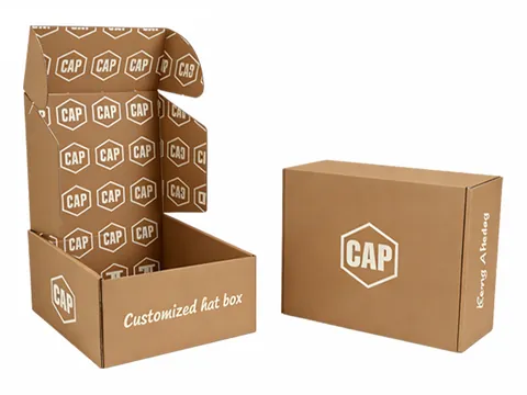 Kraft Mailer Box with Hexagon Logo Print by Xinhua Pack Legend