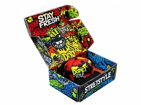 Multicolor Graffiti Mailer Box with Cap by Xinhua Pack Legend