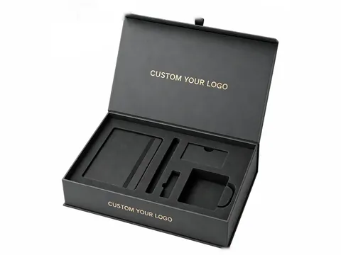 Charcoal Gift Set Box with Black Foam by Xinhua Pack Legend