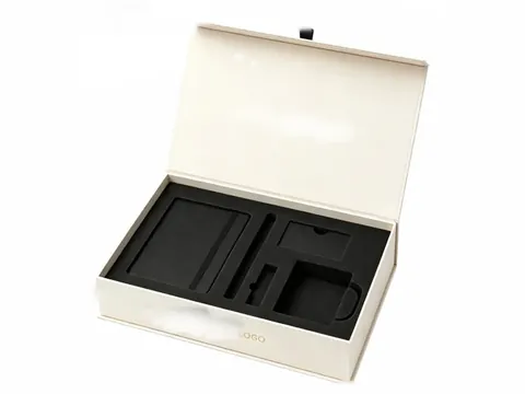 Cream Gift Set Box with Black Foam by Xinhua Pack Legend
