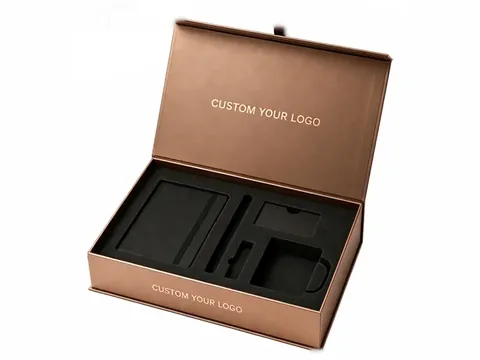Copper Gift Set Box with Black Foam by Xinhua Pack Legend