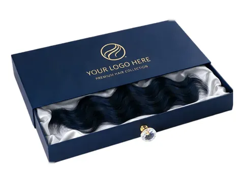 Navy Drawer Box with Crystal Knob by Xinhua Pack Legend