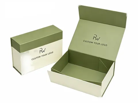 Sage and Cream Foldable Flip-Top Box by Xinhua Pack Legend