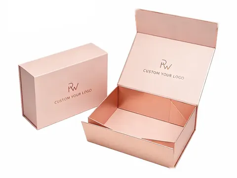 Light Pink Foldable Flip-Top Box by Xinhua Pack Legend