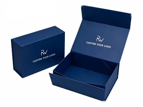 Navy Blue Foldable Flip-Top Box by Xinhua Pack Legend