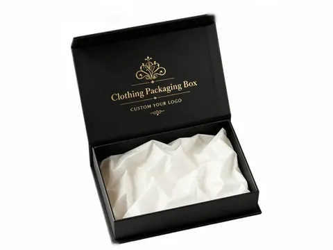 Black Flip-Top Box with Satin Lining by Xinhua Pack Legend