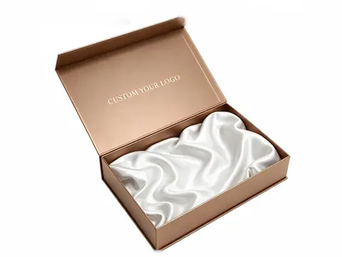 Bronze Flip-Top Box with White Satin by Xinhua Pack Legend