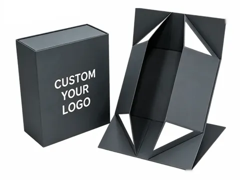 Charcoal Foldable Flat-Pack Box by Xinhua Pack Legend