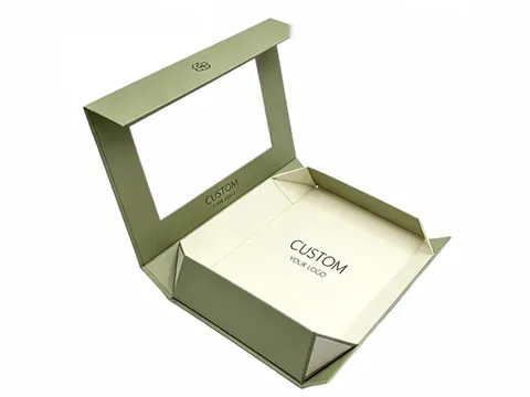 Sage Green Foldable Window Box by Xinhua Pack Legend