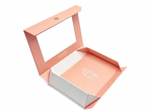 Peach Foldable Window Box by Xinhua Pack Legend