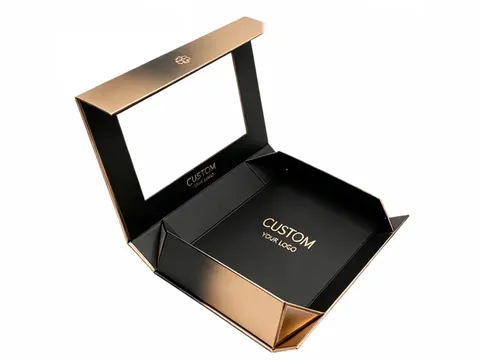 Bronze and Black Foldable Window Box by Xinhua Pack Legend