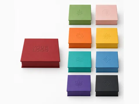 Square Rigid Boxes in Nine Colors by Xinhua Pack Legend