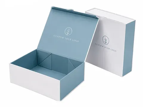 White and Blue Collapsible Box by Xinhua Pack Legend