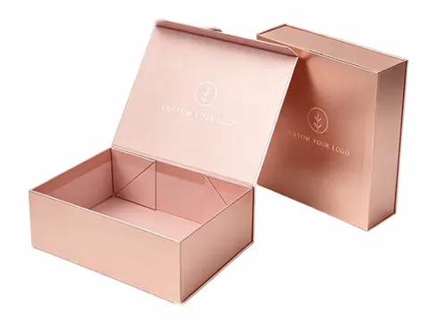 Rose Gold Collapsible Gift Box by Xinhua Pack Legend