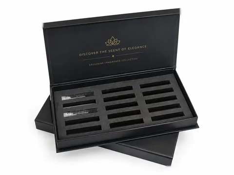 Black Sample Vial Box with Foam Insert by Xinhua Pack Legend