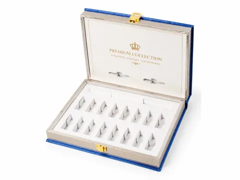 Blue Vial Case with Gold Clasp by Xinhua Pack Legend