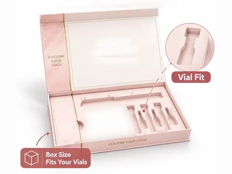Pink Marble Vial Kit Box by Xinhua Pack Legend