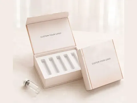 Pale Pink Five-Vial Flip-Top Box by Xinhua Pack Legend