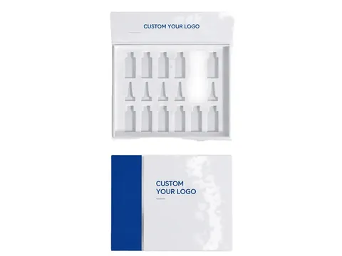 White Sample Kit Box with Blue Band by Xinhua Pack Legend