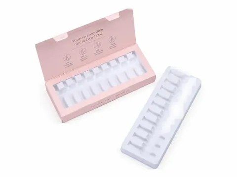 Pink Vial Carton with Plastic Tray by Xinhua Pack Legend