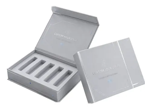 Silver Grey Flip-Top Vial Box by Xinhua Pack Legend