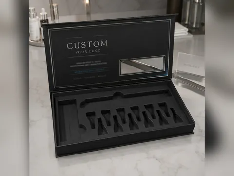 Black Vial Kit Box with Mirror by Xinhua Pack Legend