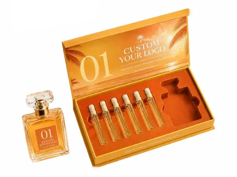 Orange Sunset Print Perfume Discovery Box by Xinhua Pack Legend