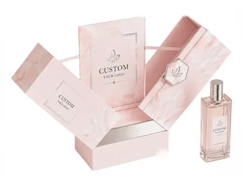 Blush Marble Double-Door Perfume Box by Xinhua Pack Legend