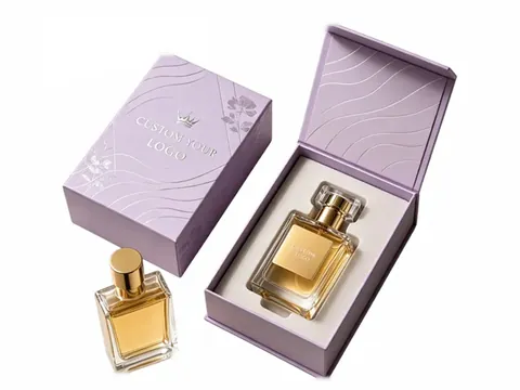 Lilac Wave Pattern Perfume Flip-Top Box by Xinhua Pack Legend