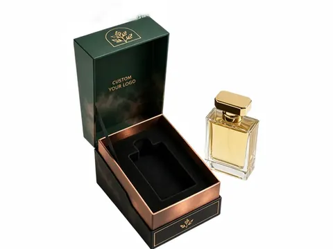 Dark Green Perfume Box with Black Insert by Xinhua Pack Legend