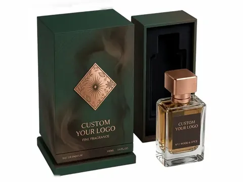Tall Green and Copper Perfume Box by Xinhua Pack Legend